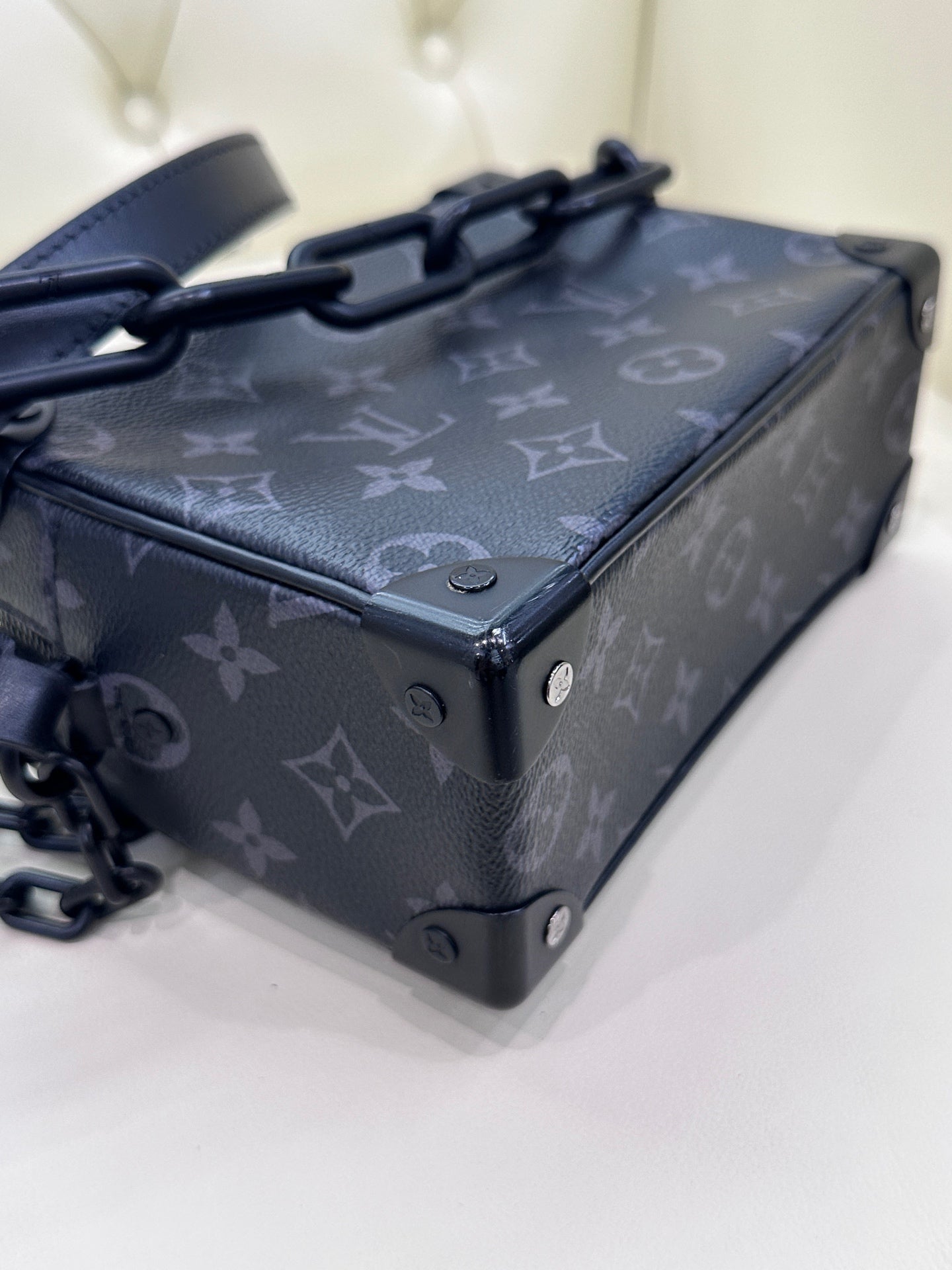 Louis Vuitton Soft Trunk Black Crossbody 18.5 x 13 x 8 M44735