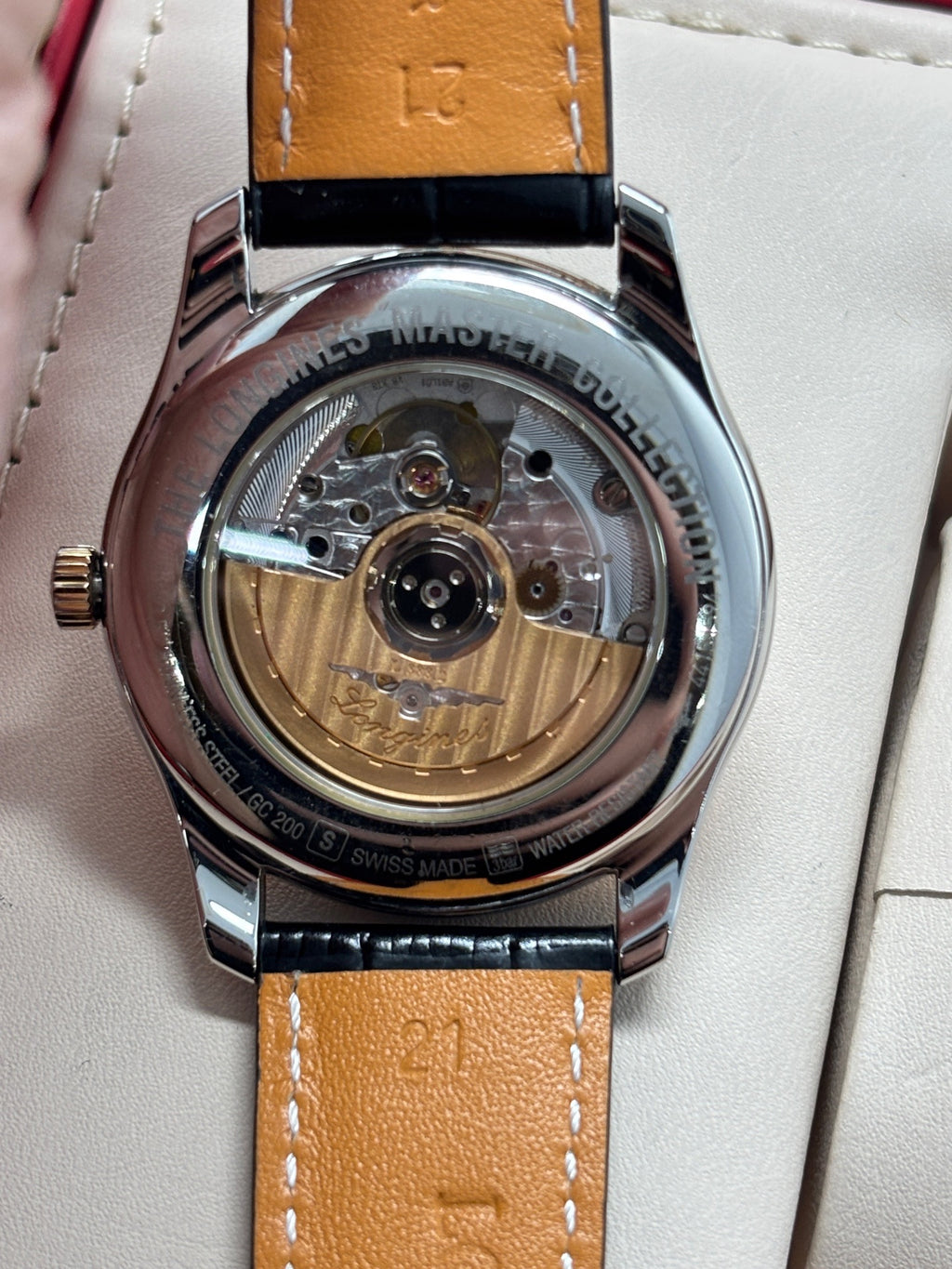 Longines Rose gold Automatic (self-winding) watch