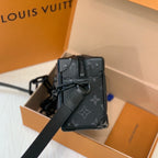 Louis Vuitton Soft Trunk Black Crossbody 18.5 x 13 x 8 M44735