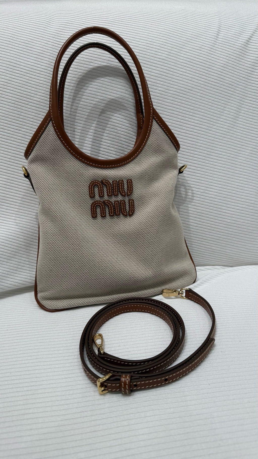 Miu Miu Canvas Tote