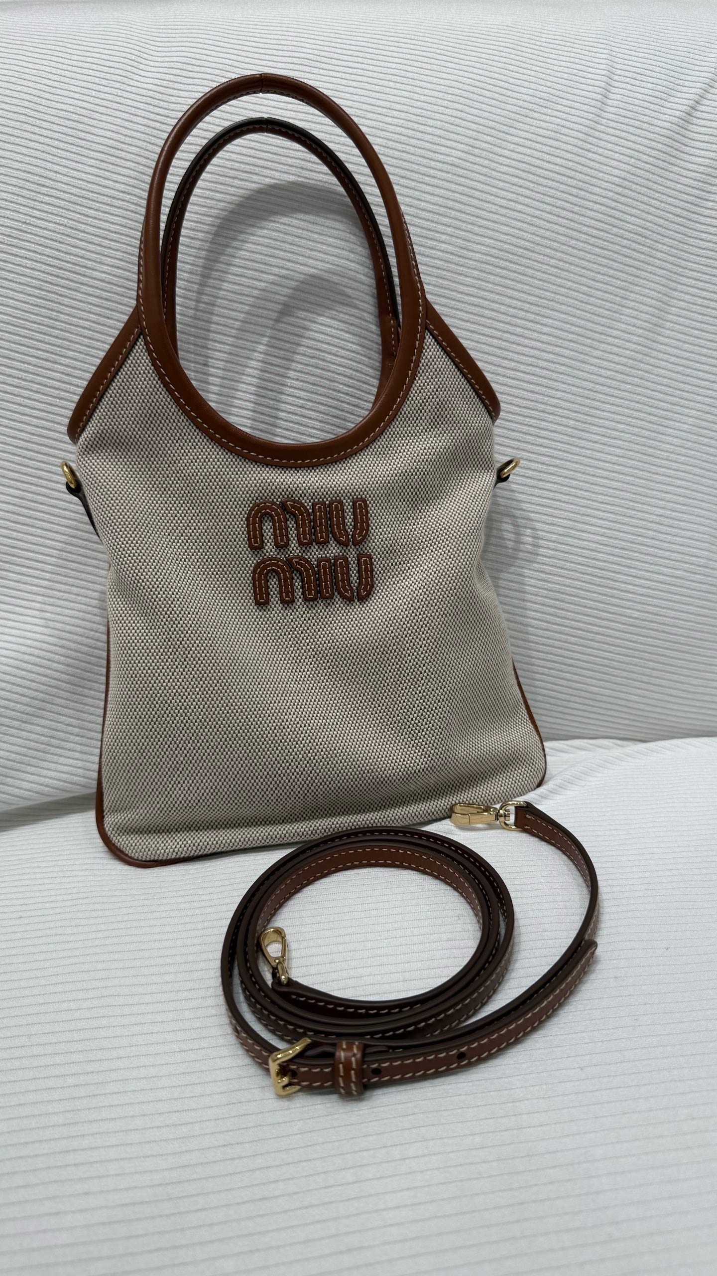 Miu Miu Canvas Tote