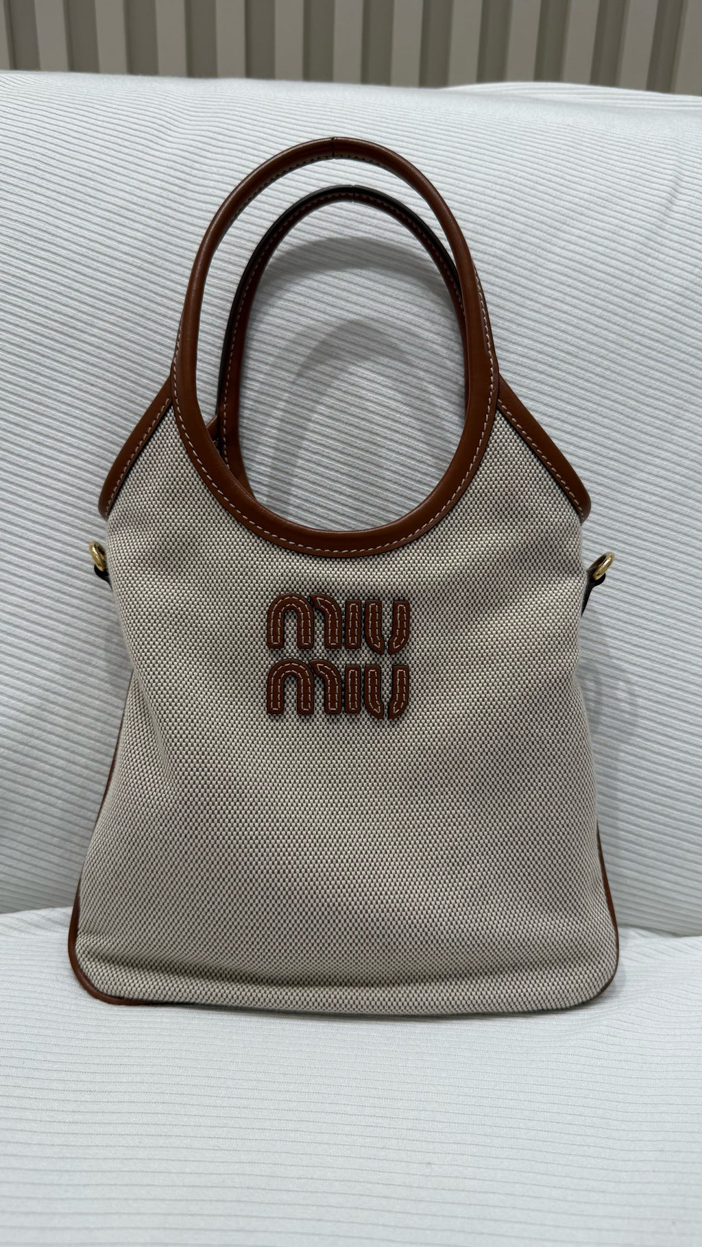Miu Miu Canvas Tote