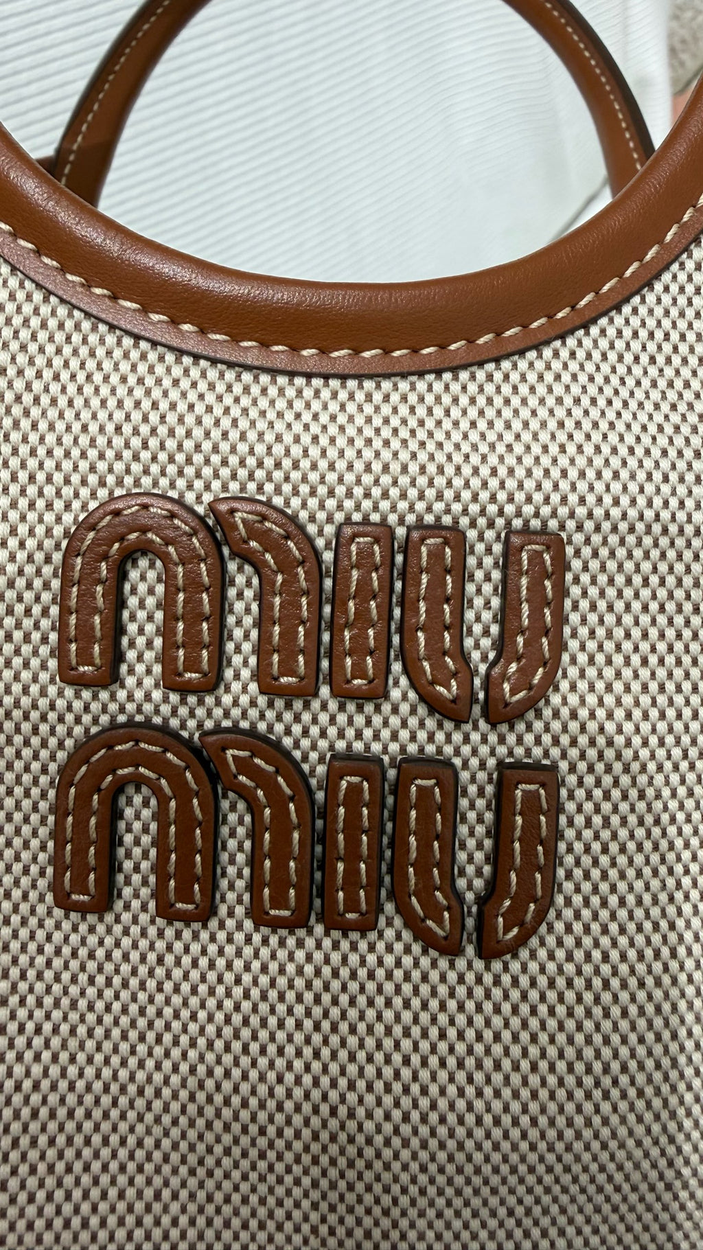 Miu Miu Canvas Tote