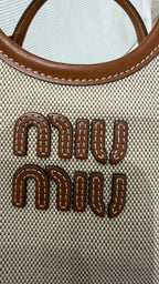 Miu Miu Canvas Tote