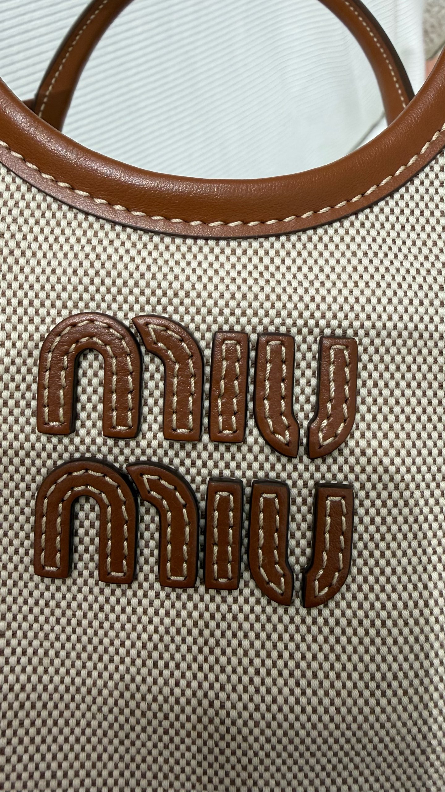 Miu Miu Canvas Tote