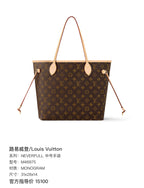 Louis Vuitton NEVERFULL medium-sized handbag Canvas Tote 31x28x14 M46975