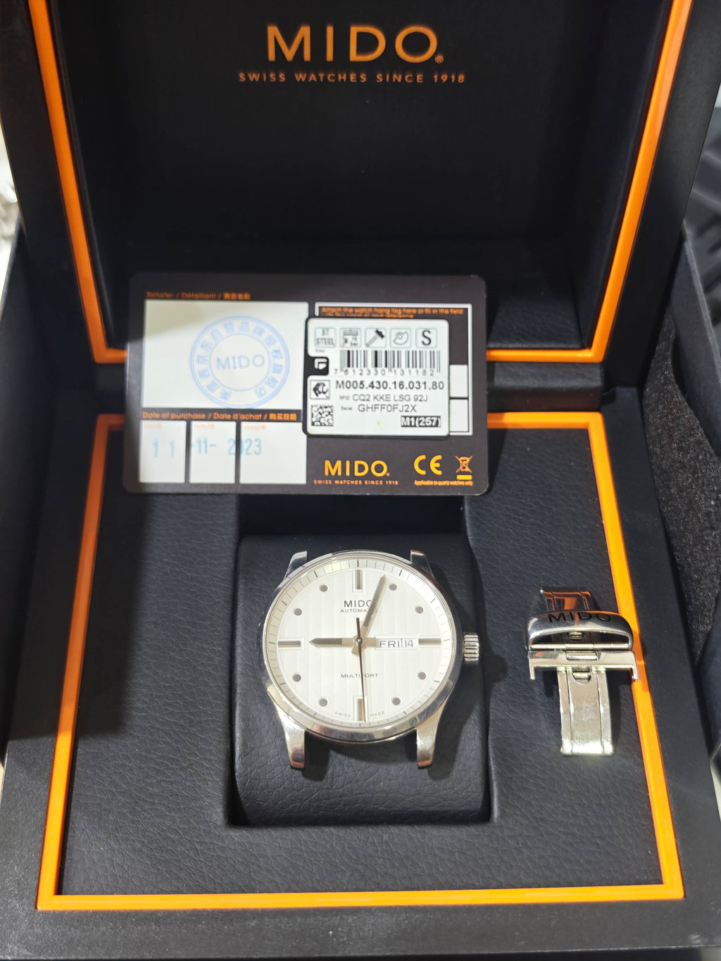 Mido Helmsman Automatic (self-winding) watch 42 millimeters M005.430.16.031.80