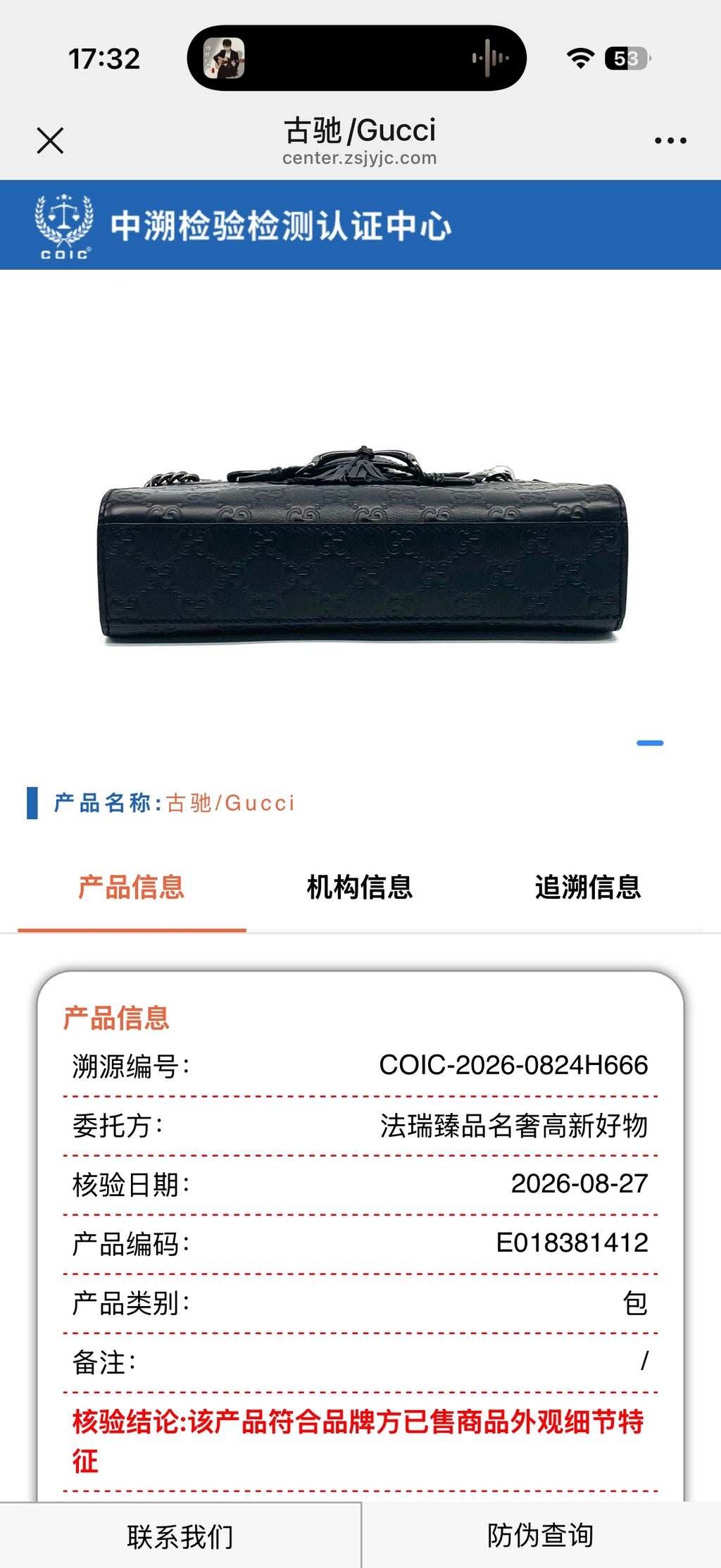 Gucci Black Crossbody