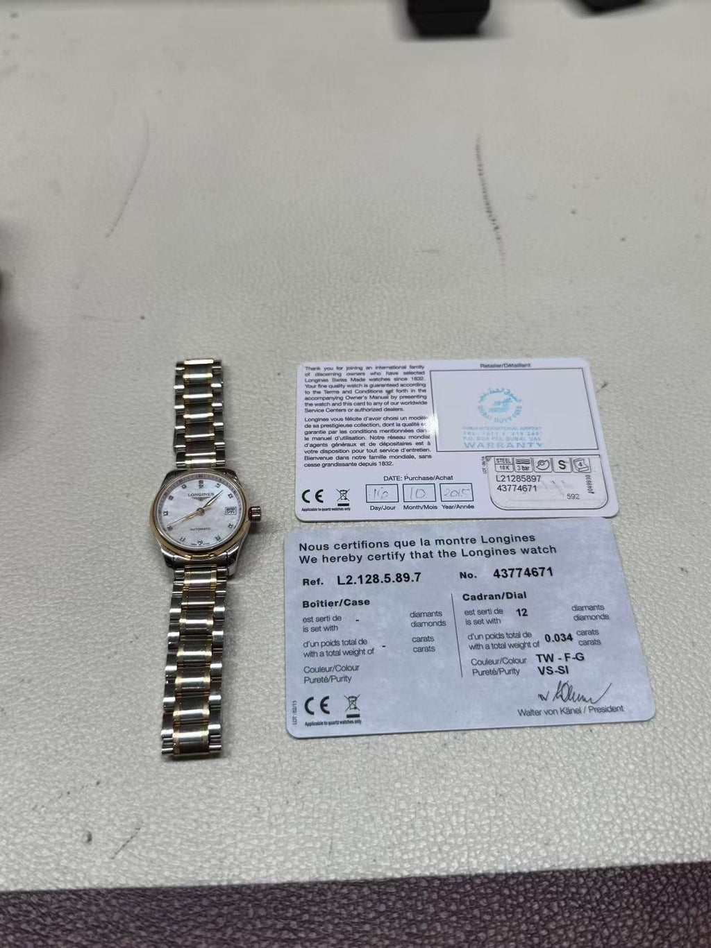 Longines Longines Master Collection Rose gold Mechanical watch 25.50mm L2.128.5.89.7