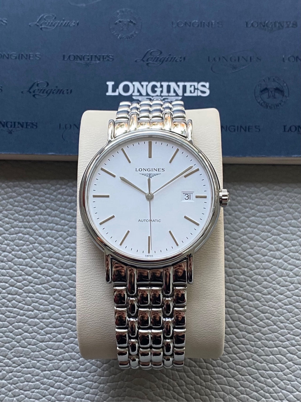 Longines Longines Fashion Collection White Mechanical watch 38.50mm L4.921.4.12.6