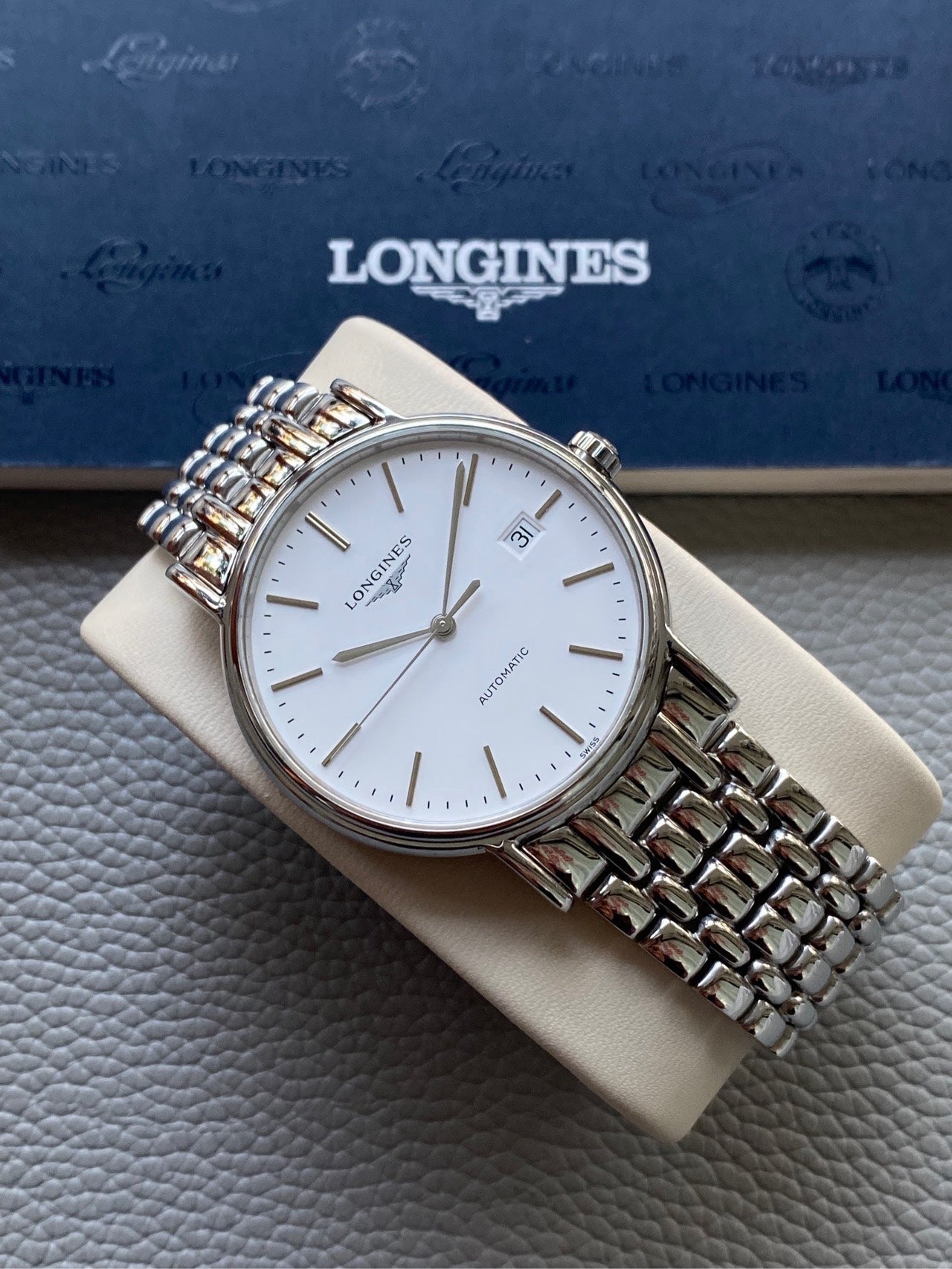Longines Longines Fashion Collection White Mechanical watch 38.50mm L4.921.4.12.6