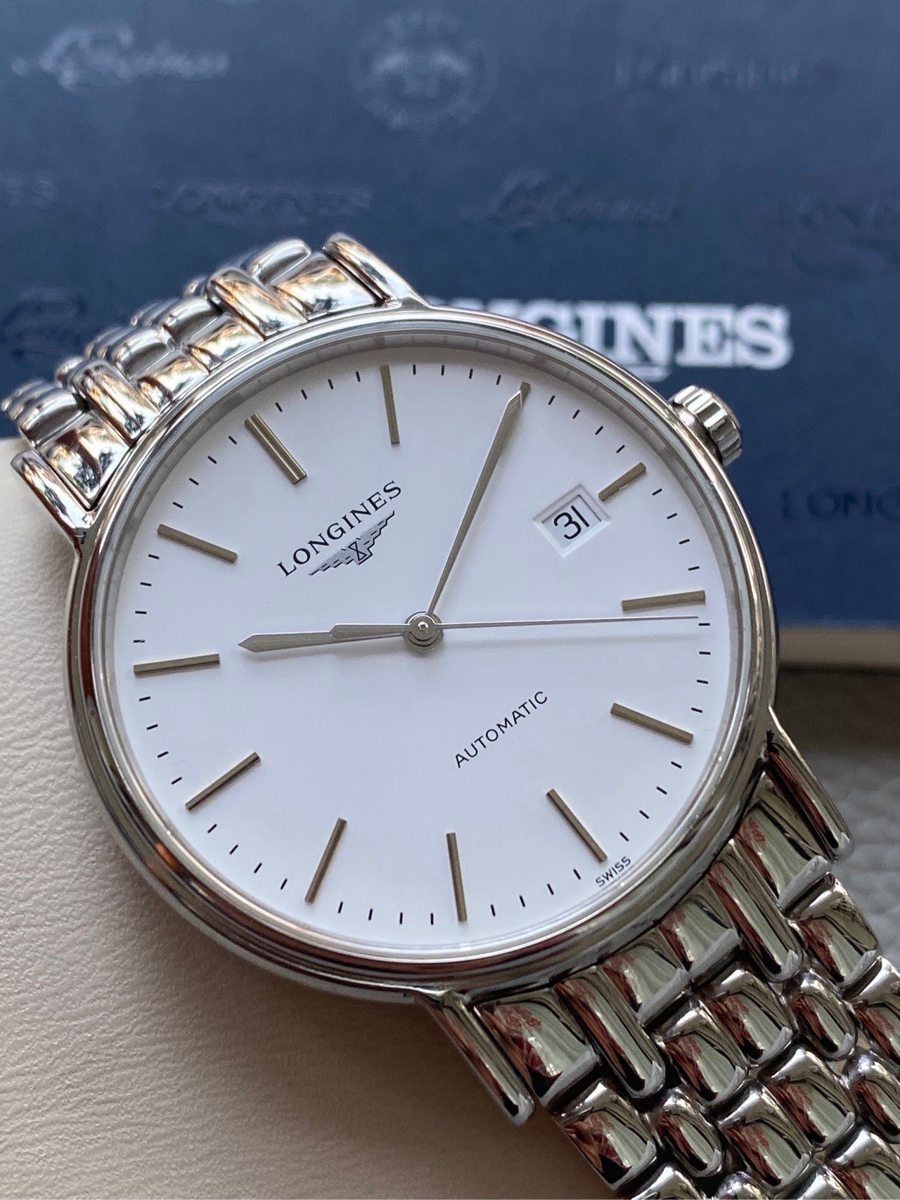 Longines Longines Fashion Collection White Mechanical watch 38.50mm L4.921.4.12.6
