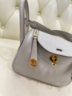 Hermes Lindy II Mini Handbag Crossbody 19 cm long x 13 cm deep x 9.5 cm wide H085956CK3Q