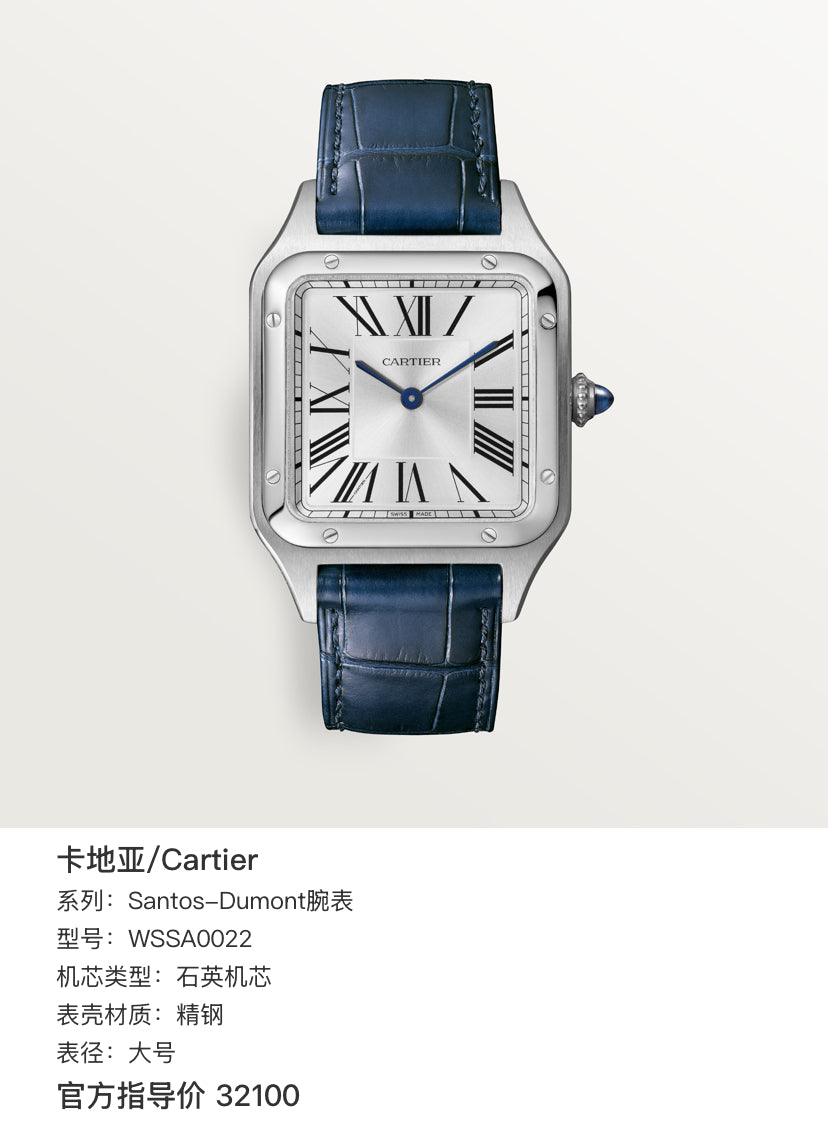 Cartier Santos-Dumont watch Large size WSSA0022