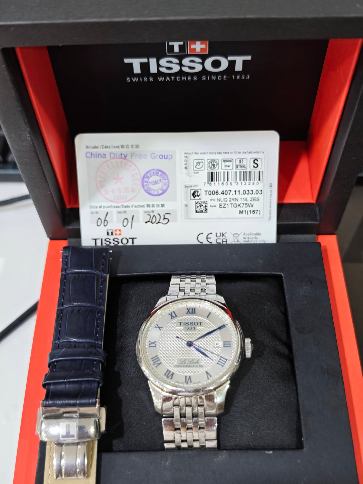 Tissot Tissot Le Locle Mechanical watch 39.30 × 39.30 T0064071103303
