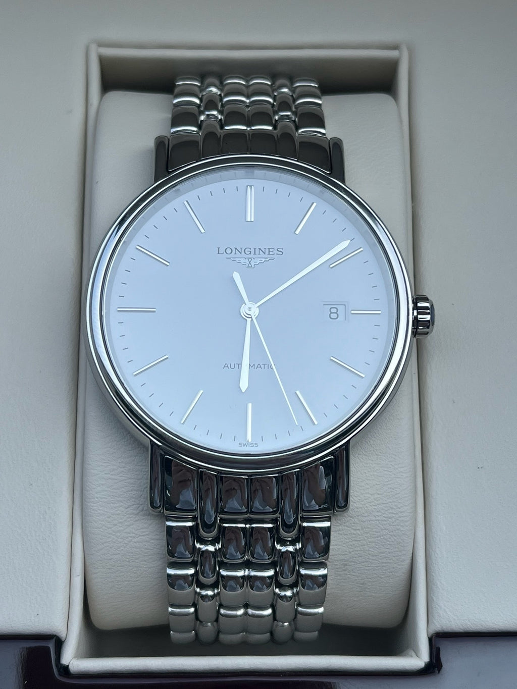 Longines Longines Fashion Collection White Automatic (self-winding) watch 40.00mm L4.922.4.12.6
