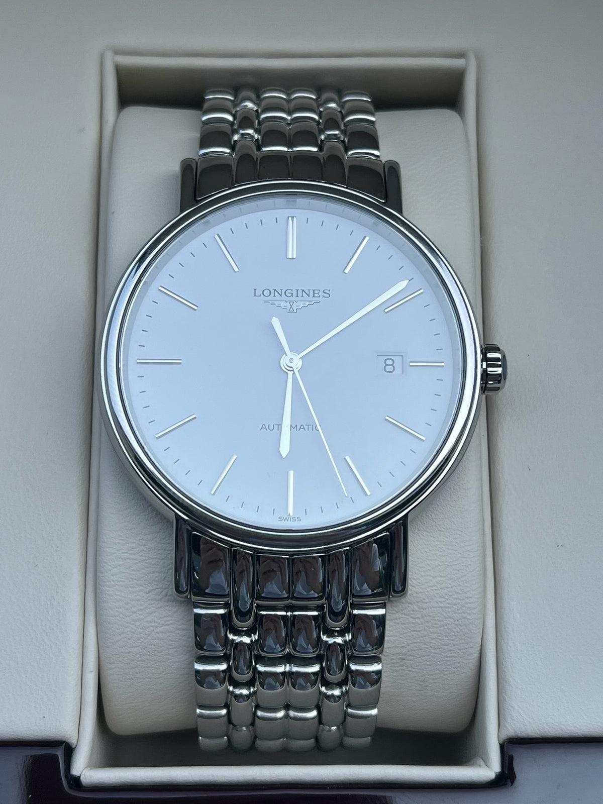 Longines Longines Fashion Collection White Automatic (self-winding) watch 40.00mm L4.922.4.12.6