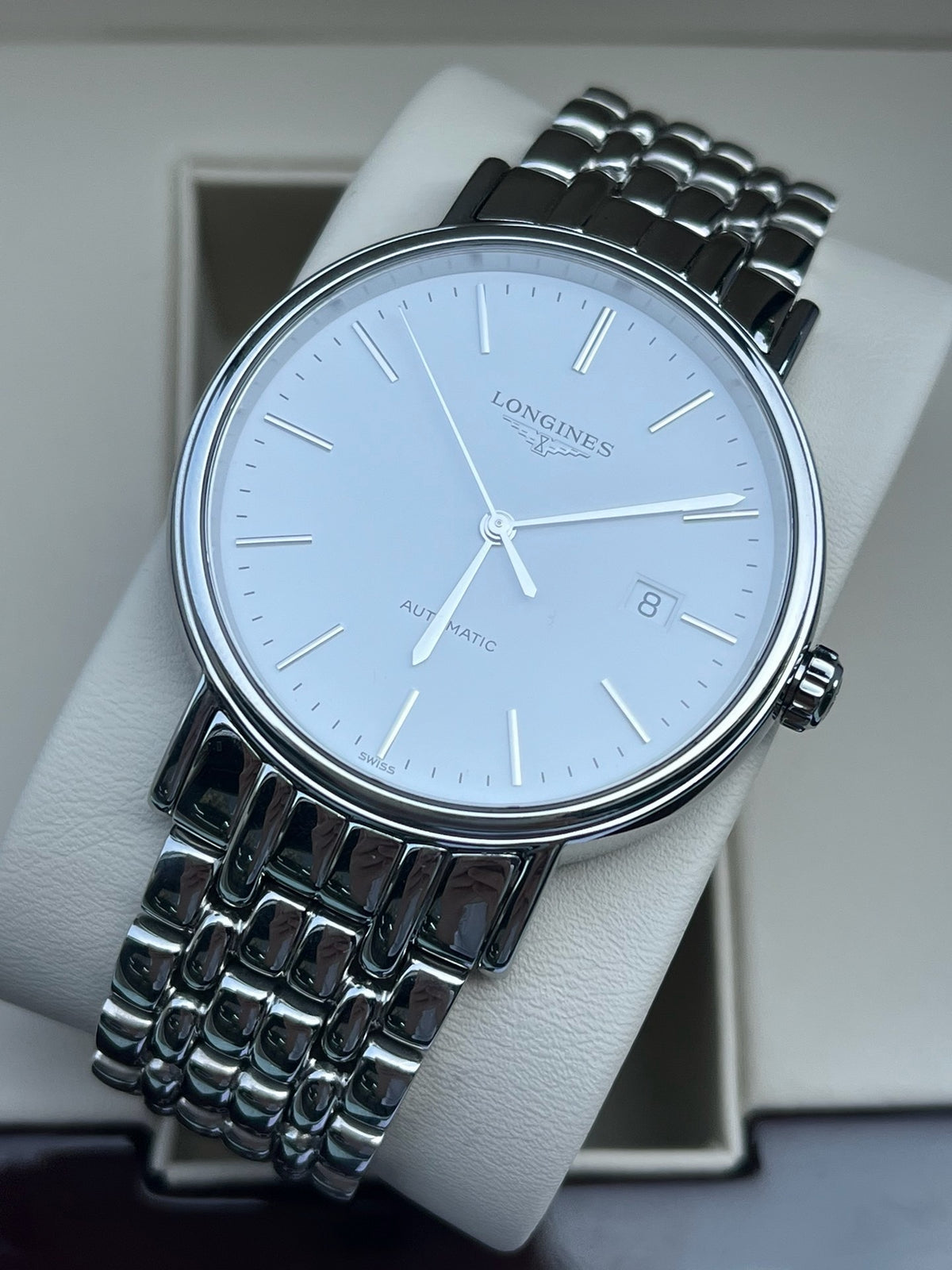 Longines Longines Fashion Collection White Automatic (self-winding) watch 40.00mm L4.922.4.12.6