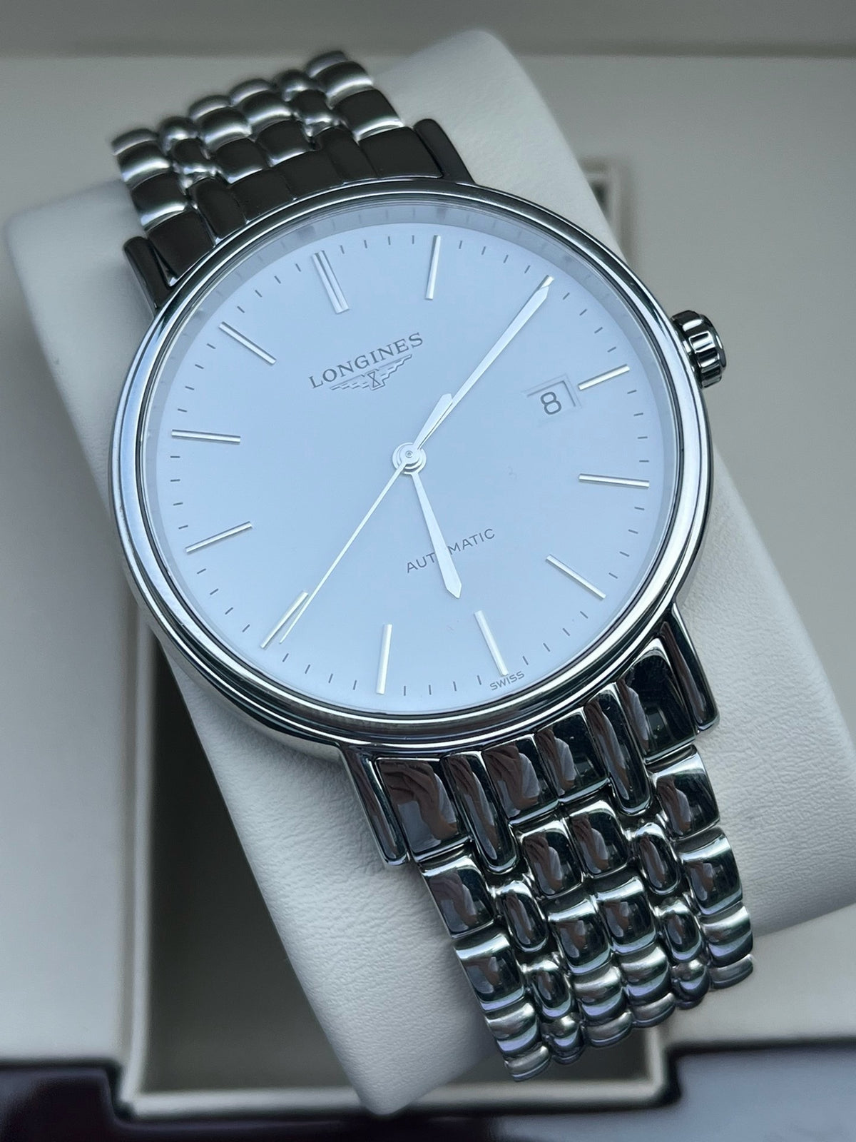 Longines Longines Fashion Collection White Automatic (self-winding) watch 40.00mm L4.922.4.12.6