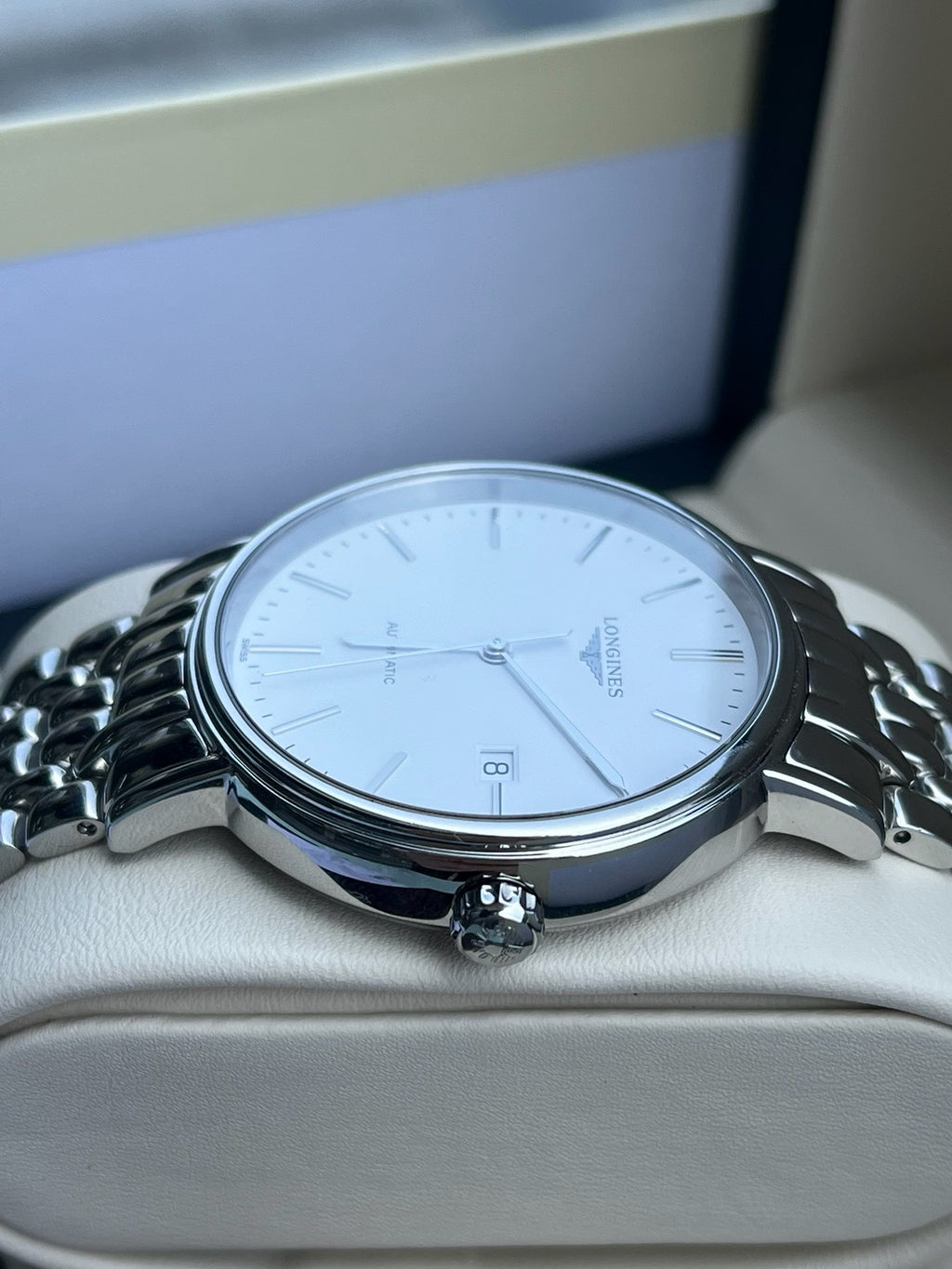 Longines Longines Fashion Collection White Automatic (self-winding) watch 40.00mm L4.922.4.12.6