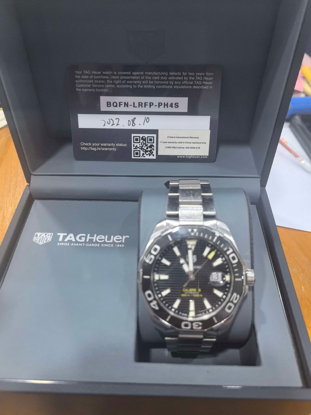 TAG Heuer Competitive potential Black Automatic (self-winding) watch 43 millimeters WAY201A.BA0927