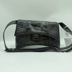 Balenciaga DOWNTOWN Leather Black Shoulder Bag 25.4 cm long x 16.0 cm high x 8.4 cm wide 67135523E871000