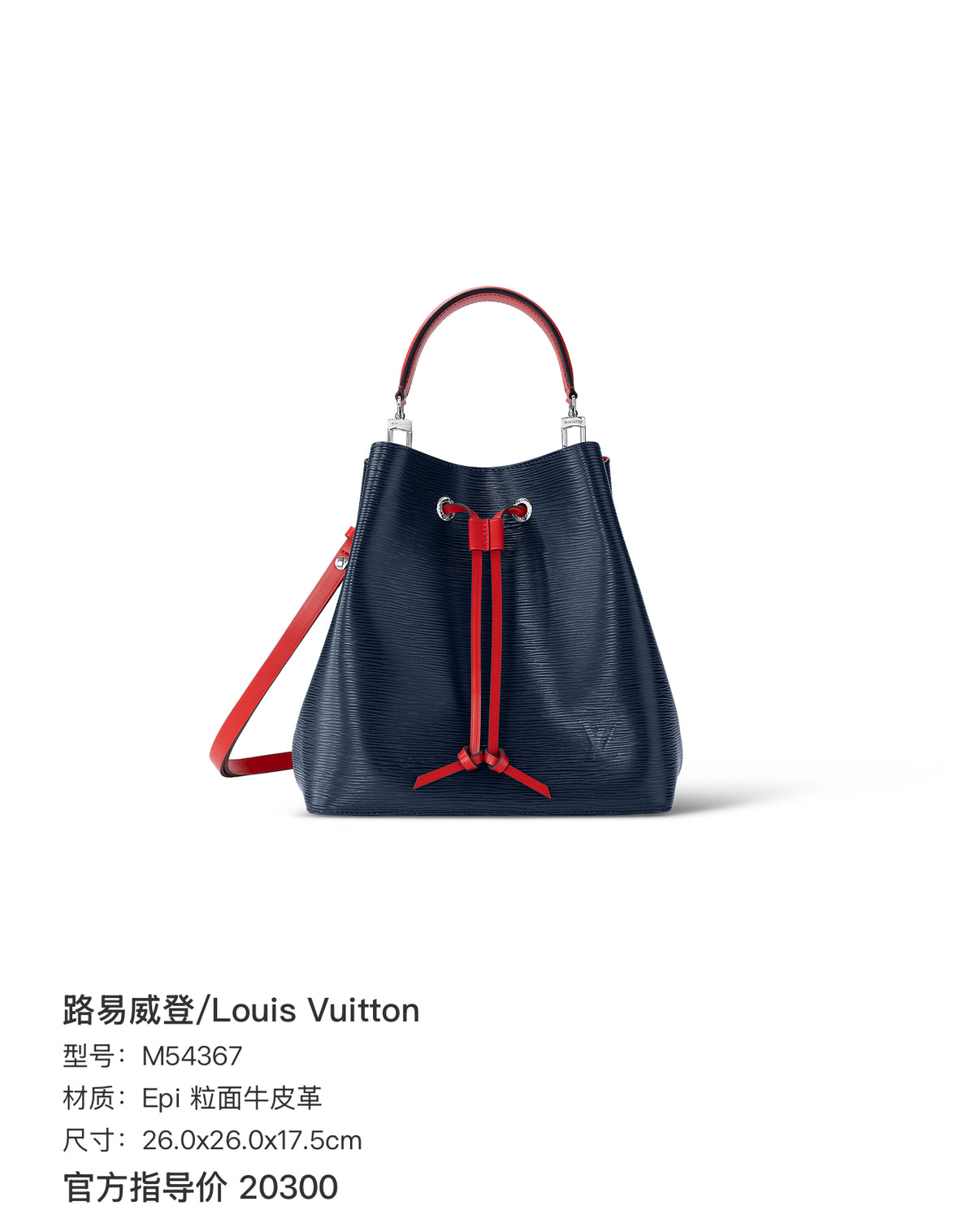 Louis Vuitton Leather 26.0x26.0x17.5cm M54367