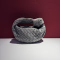 Bottega Veneta Alcantara Blue Satchel