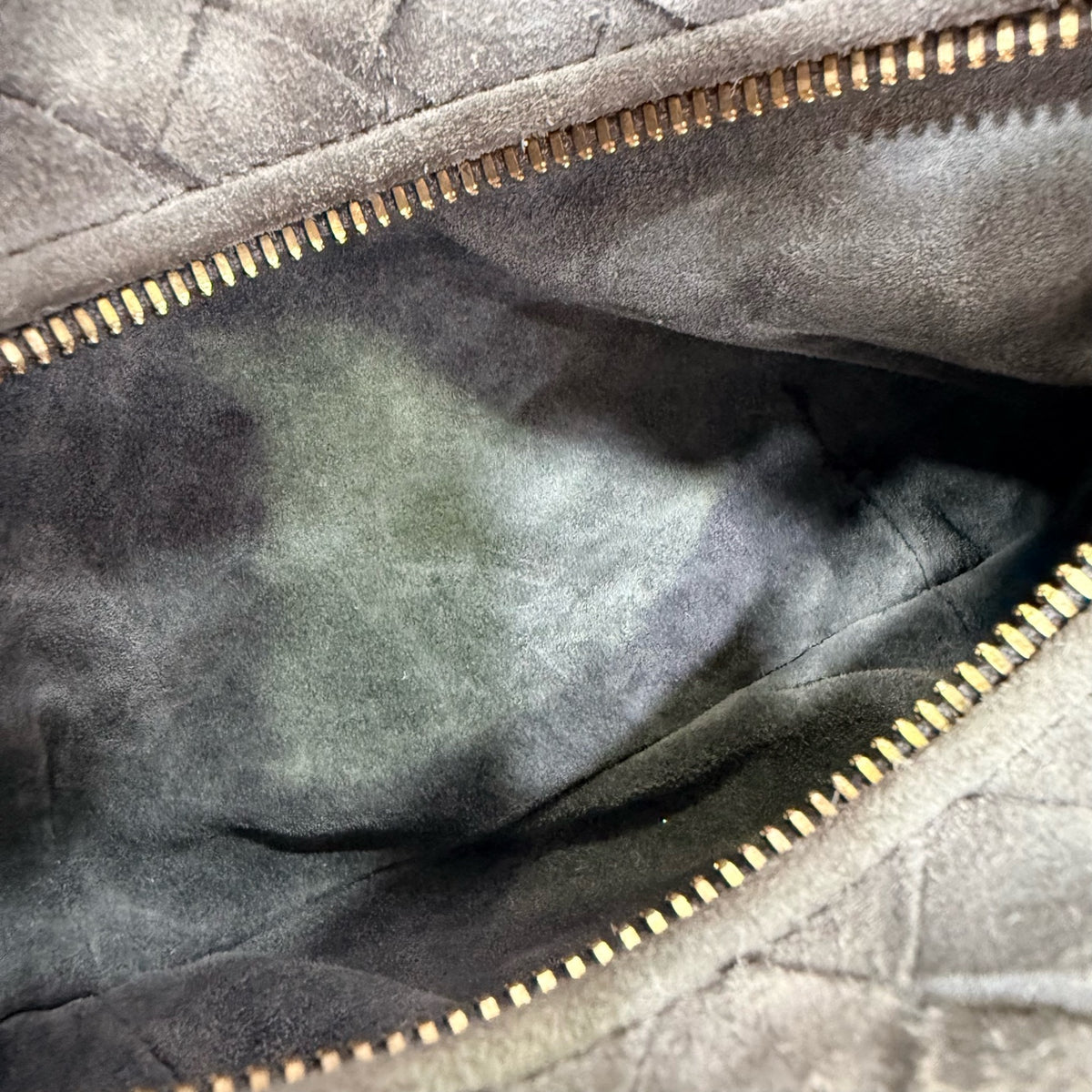 Bottega Veneta Alcantara Blue Satchel
