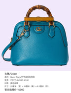 Gucci Gucci Diana bamboo-handle mini tote bag Leather Blue Tote 20 cm (width) x 16 cm (height) x 8.5 cm (depth) 715775 DJ24G 4246