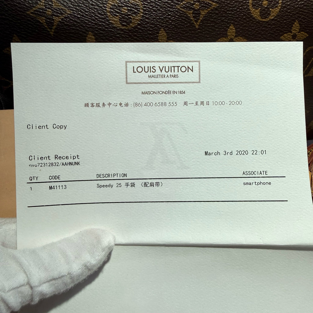 Louis Vuitton Speedy 25 Crossbody 25.0x 19.0x 15.0 cm M41113