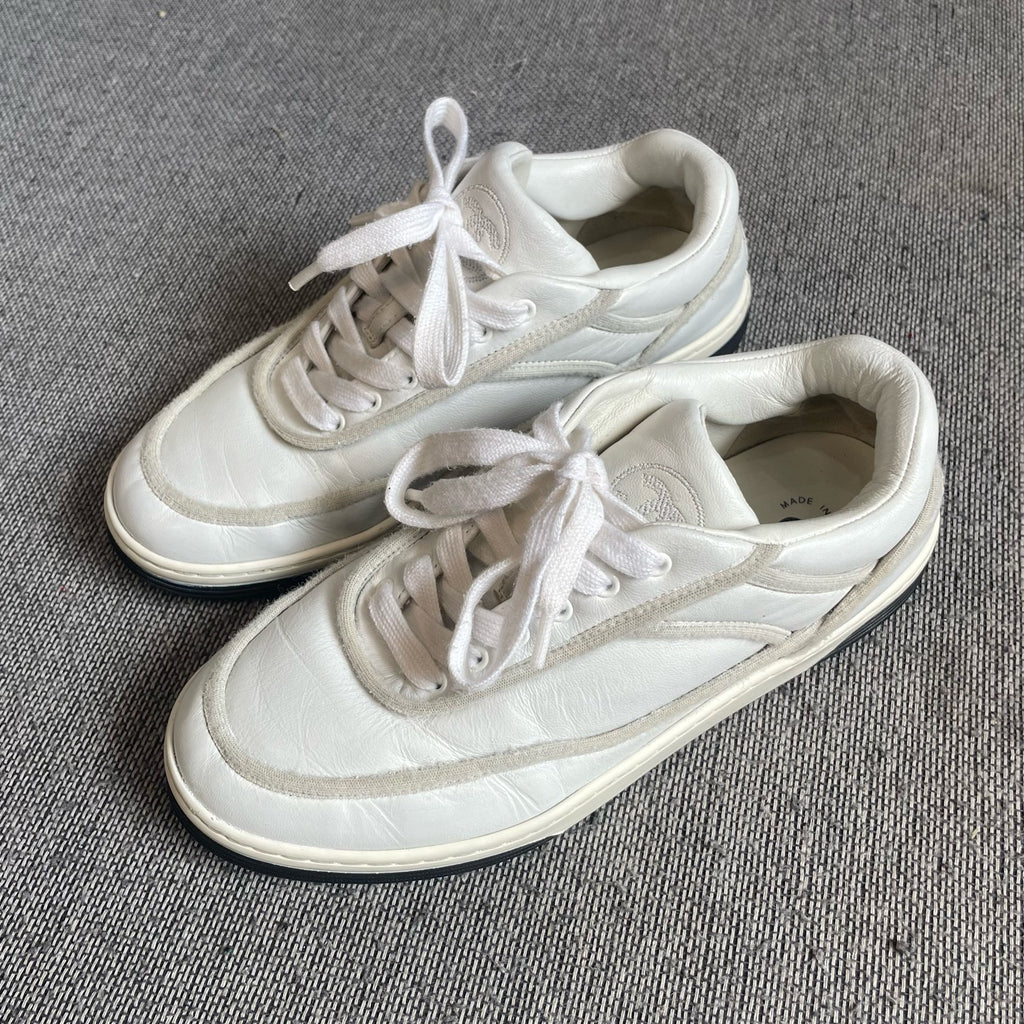 Chanel Leather White Skate shoes
