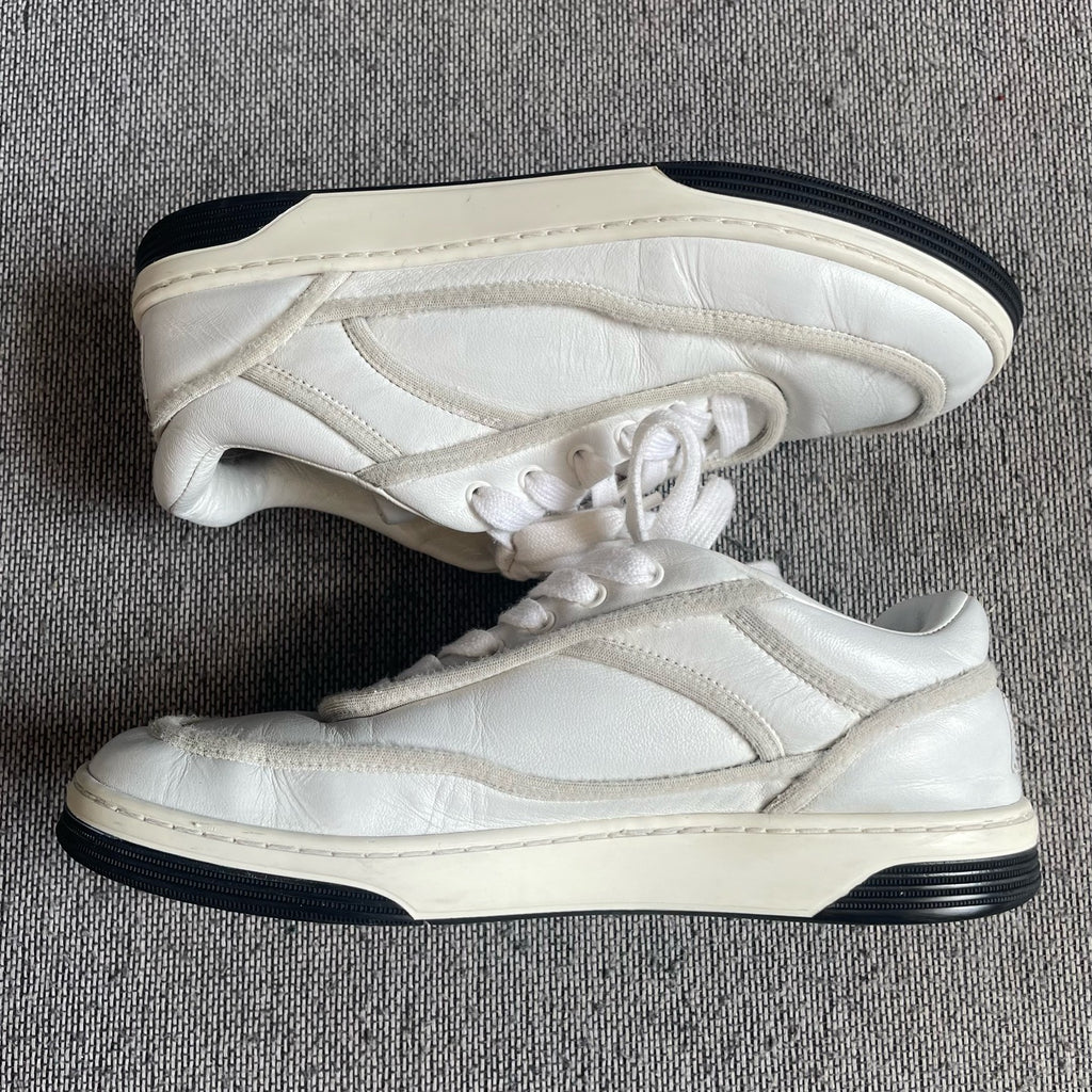 Chanel Leather White Skate shoes