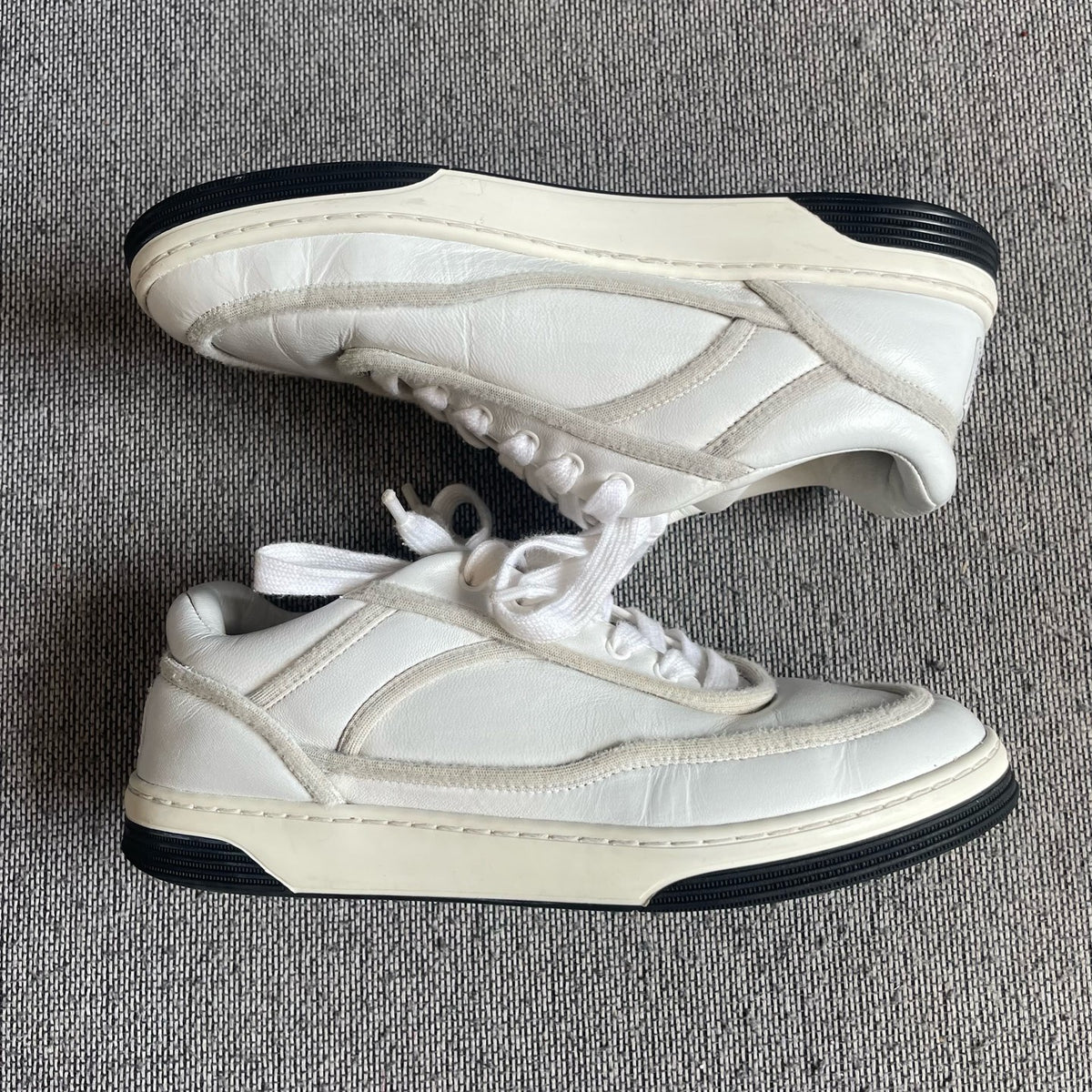 Chanel Leather White Skate shoes