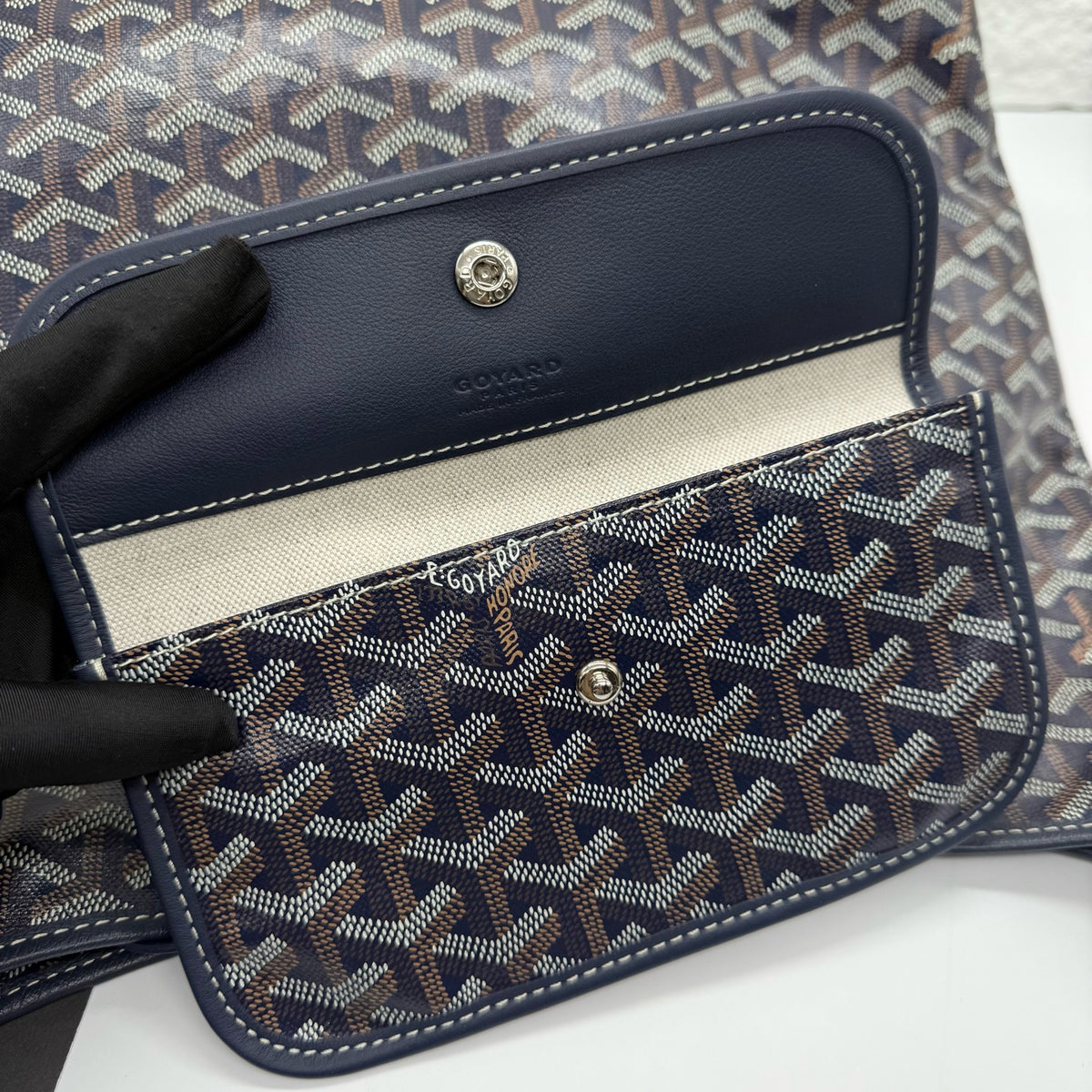 Goyard Blue Satchel