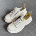 Alexander McQueen Canvas White Platform shoes