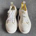 Alexander McQueen Canvas White Platform shoes