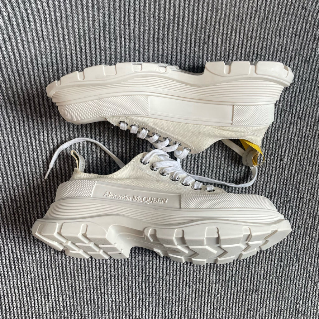 Alexander McQueen Canvas White Platform shoes