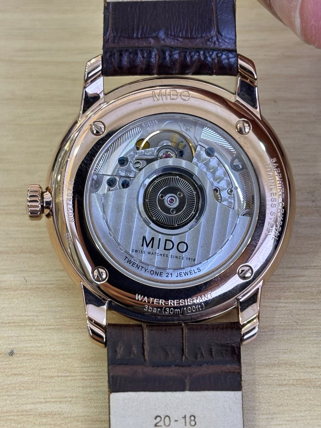 Mido Berenice Rose gold Automatic (self-winding) watch 39 millimeters M027.407.36.013.00