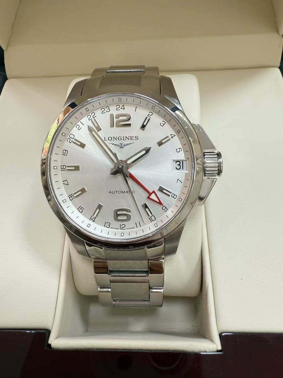 Longines Conquest Series White Automatic (self-winding) watch 41.00 MM L3.687.4.76.6