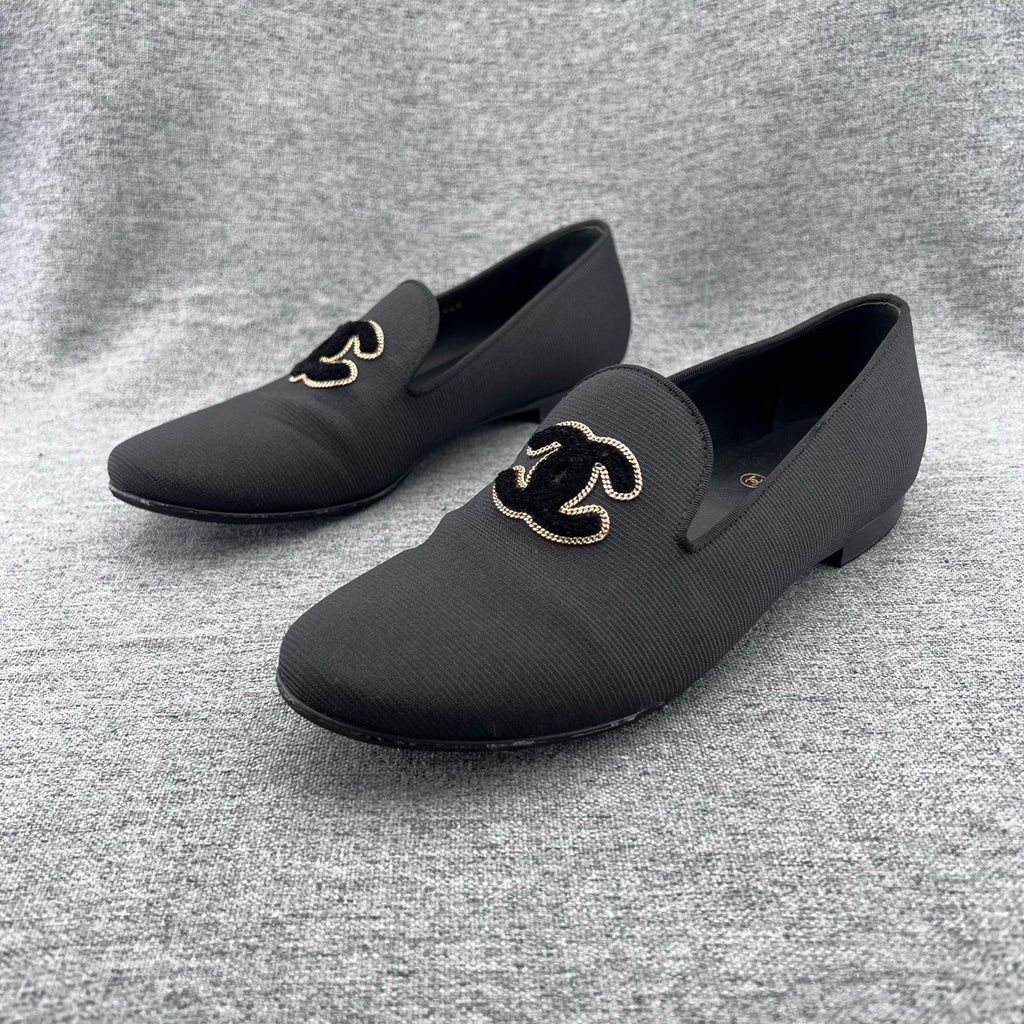 Chanel Metal Black Loafers