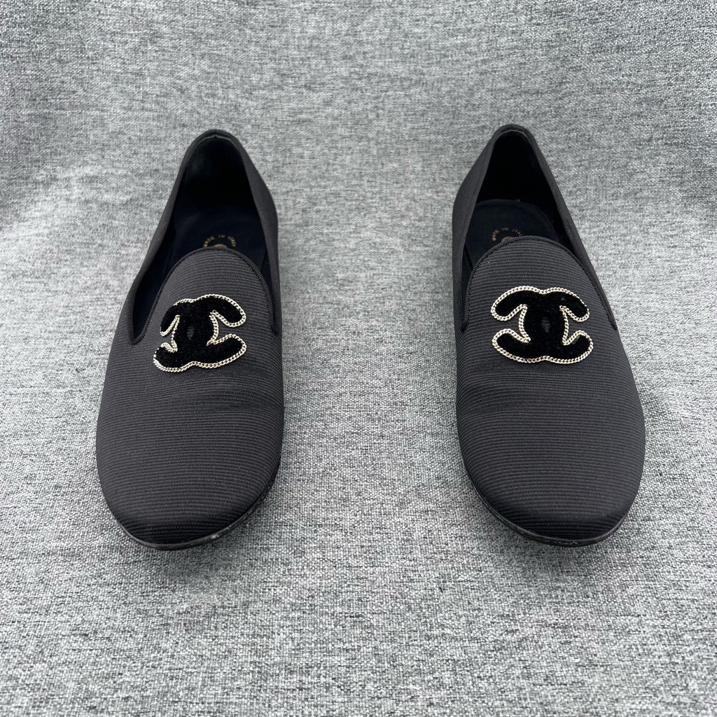 Chanel Metal Black Loafers