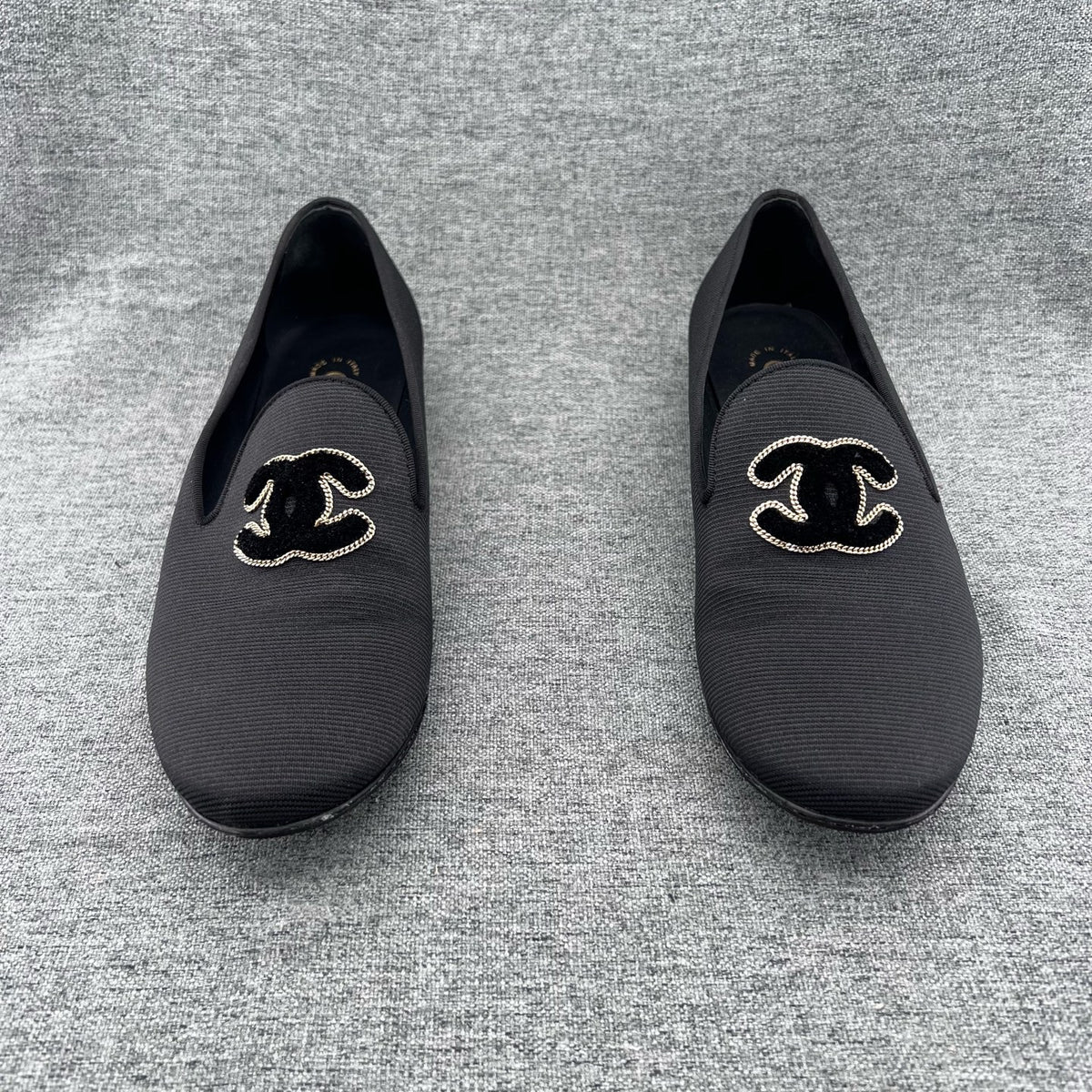 Chanel Metal Black Loafers