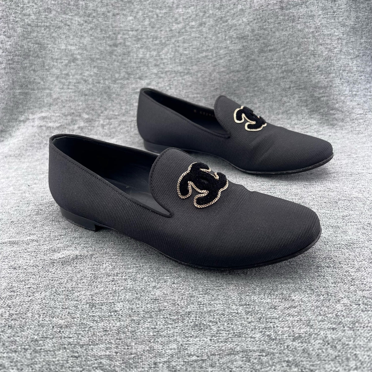Chanel Metal Black Loafers