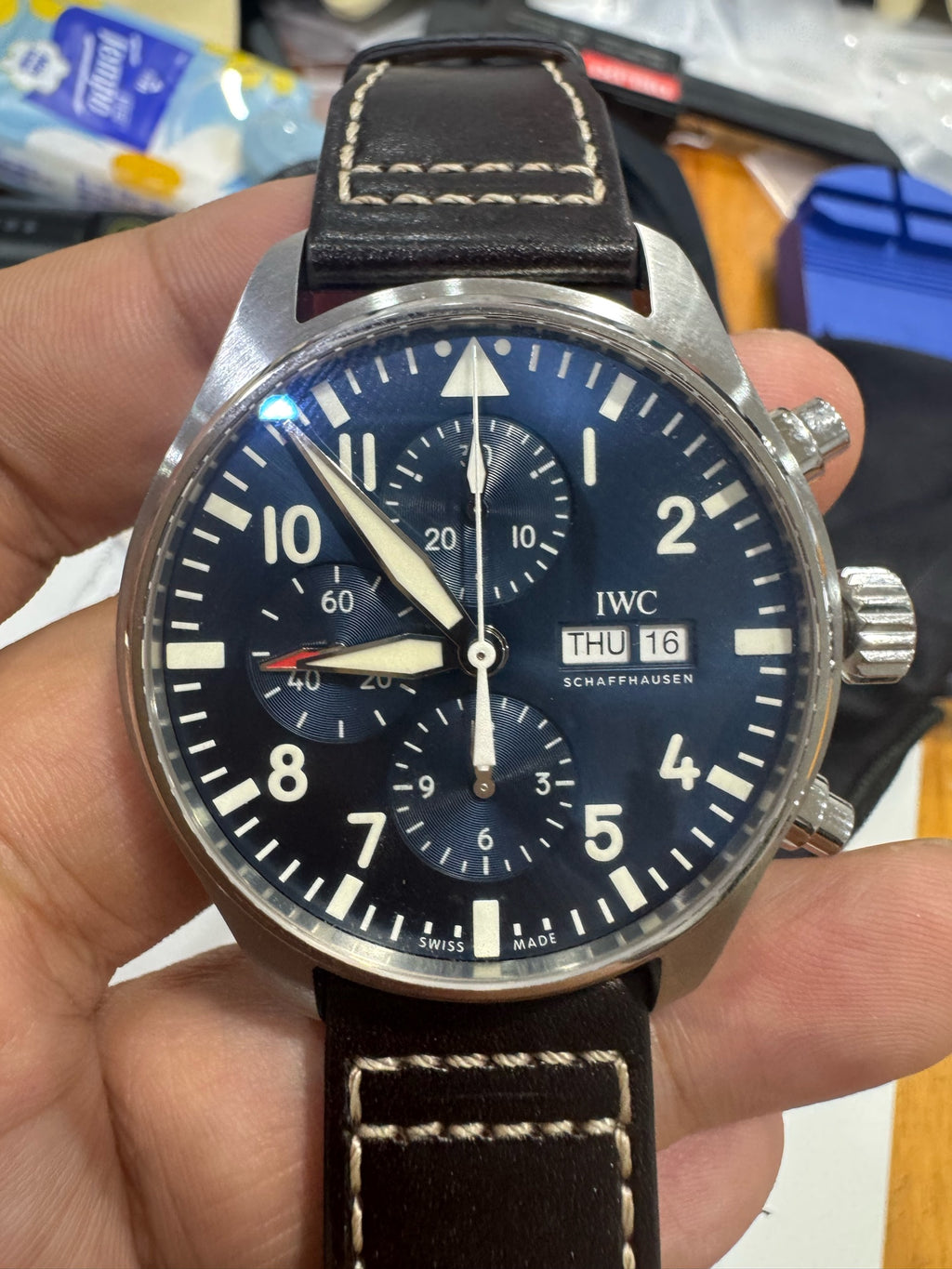 IWC Pilot’s watch Blue 43.0 IW377714
