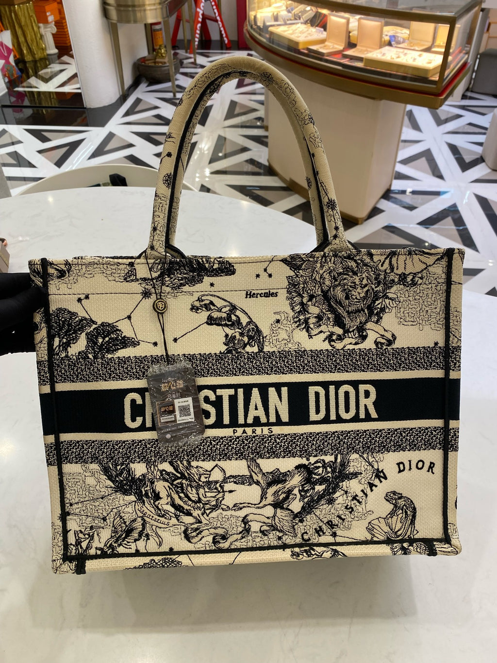 Dior White Tote