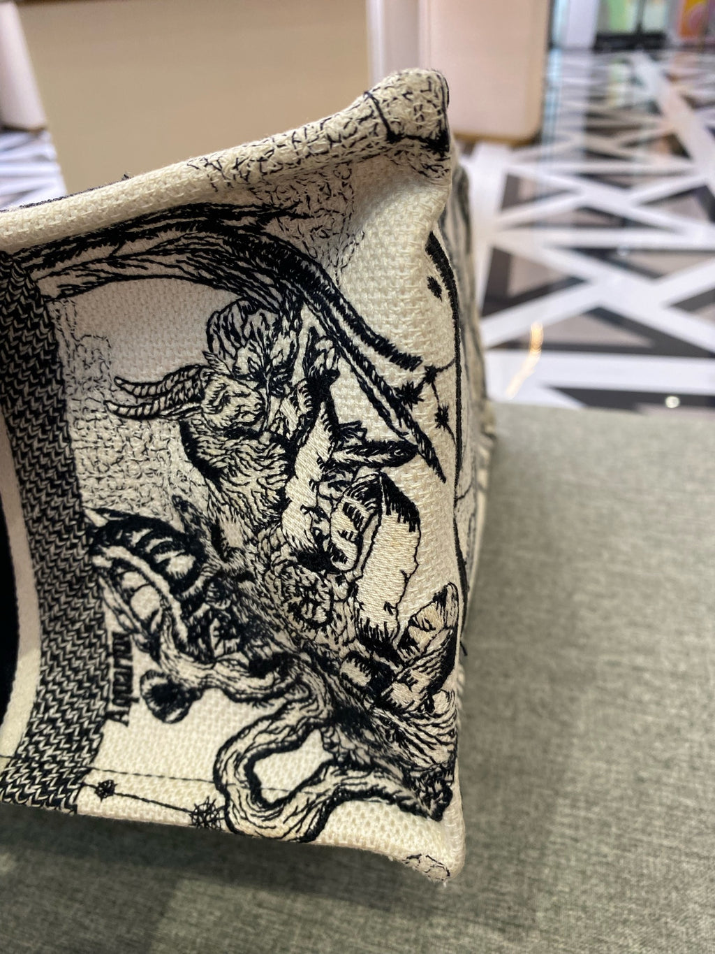 Dior White Tote
