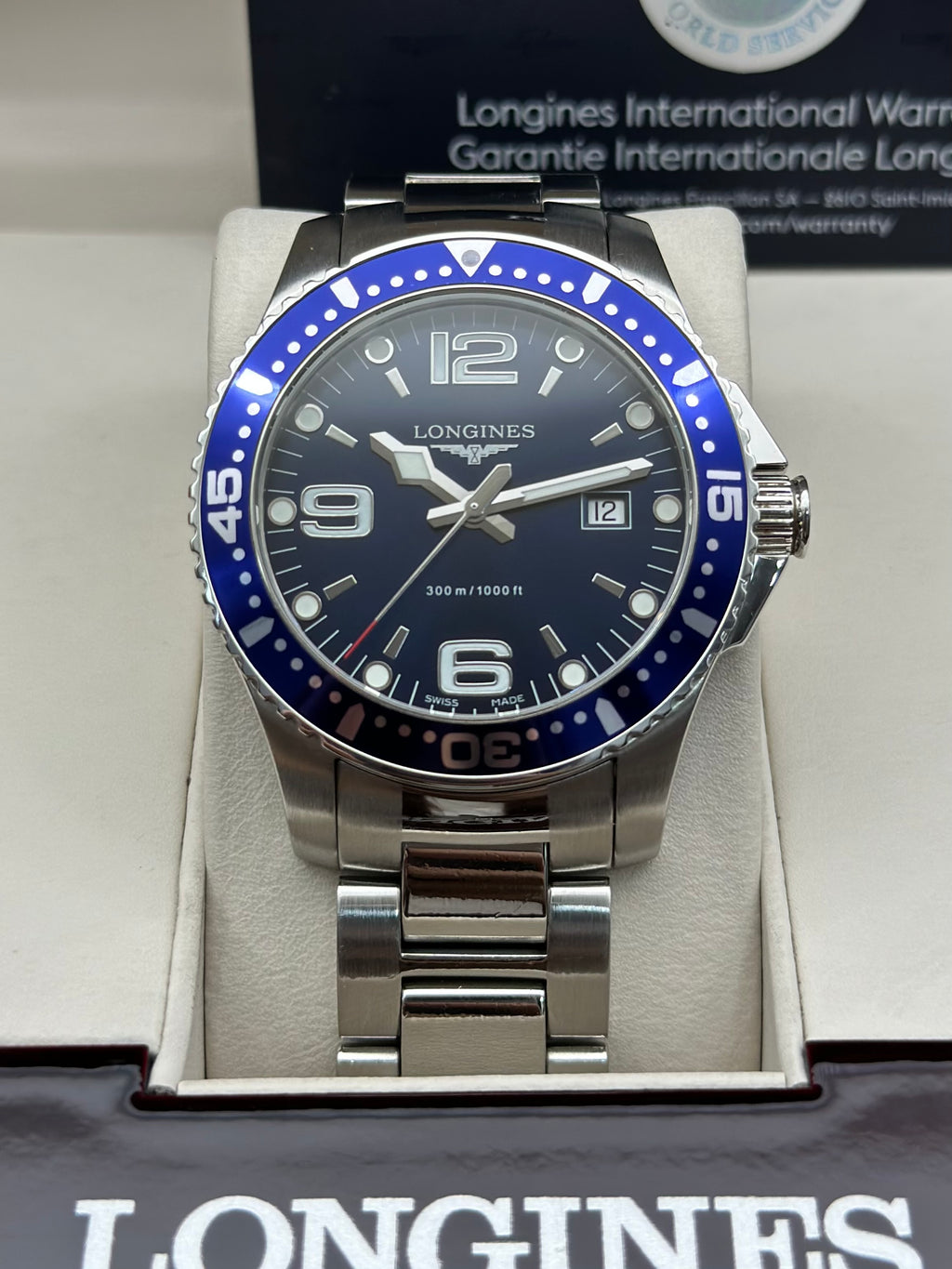 Longines Blue Quartz watch