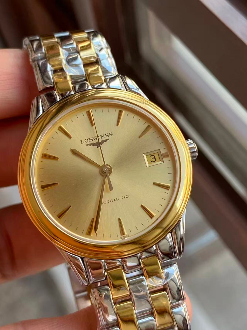 Longines Elegance Gold Automatic (self-winding) watch 35.6 millimeters L4.774.3.32.7