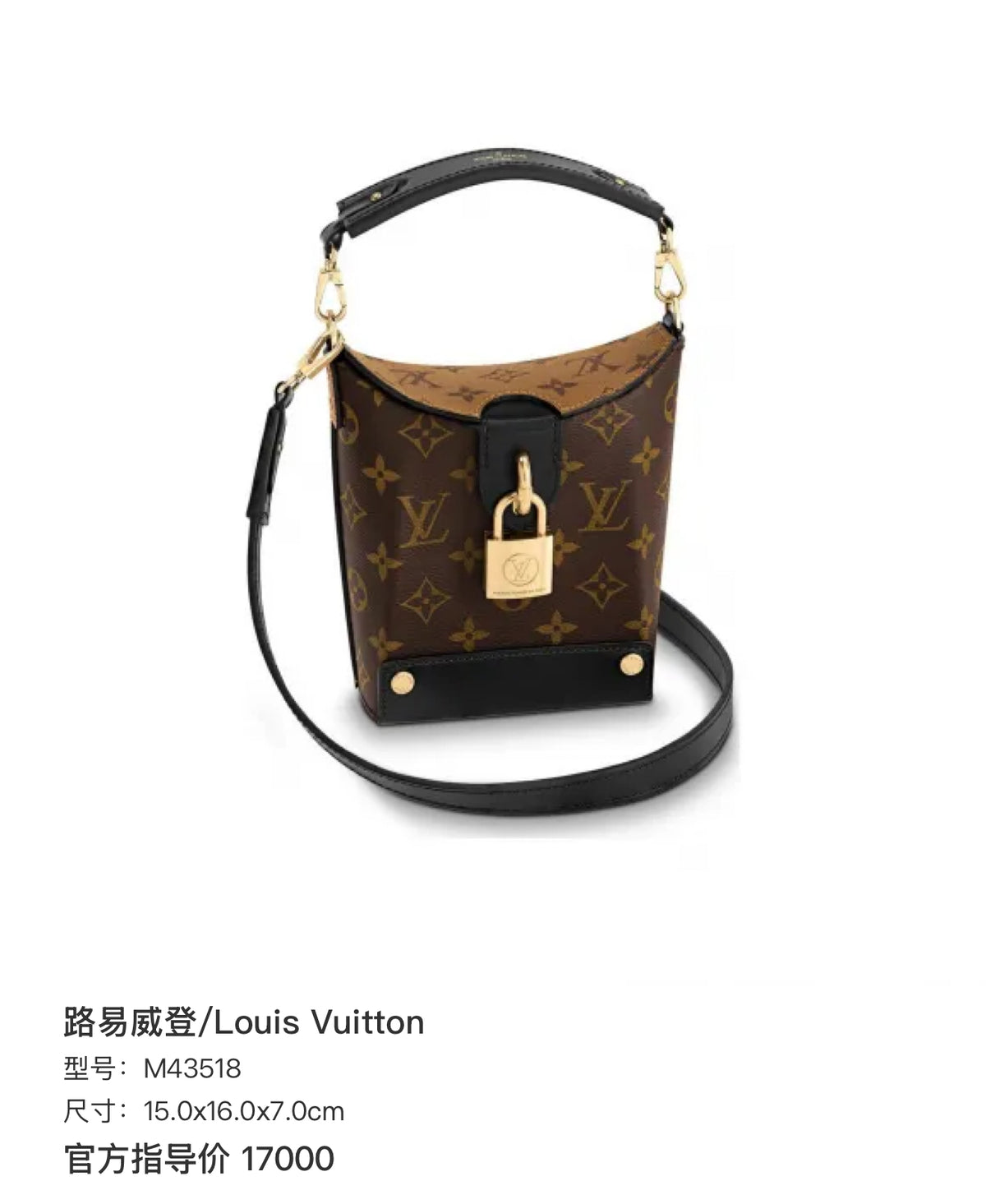 Louis Vuitton 15.0x16.0x7.0cm M43518